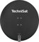 TechniSat SATMAN 850 PLUS - Satellitenschüssel (85 cm Sat Anlage, Antenne mit Mast- und AZ/EL-Halterung passend für UNYSAT-Universal LNB) Grau
