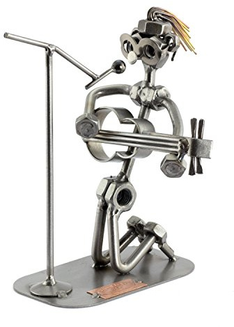 Steelman24 Schraubenmännchen Gitarre | Made in Germany,Handarbeit,Geschenkidee,Stahlfigur,Metallfigur,Metallmännchen