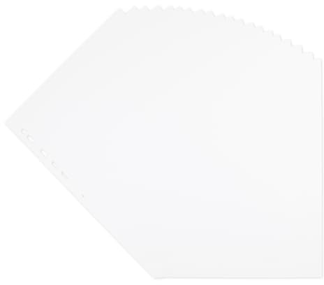 Elba A4 20-Part Card Divider - Manila White, Multi-Punched, 160gsm