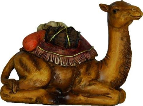 Krippenfiguren Kamel liegend, geeignet für 8-10cm Figuren, handbemalen