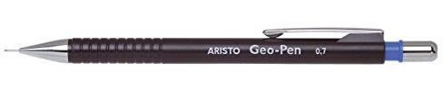 GEOtec Druckbleistift, Drehbleistift Feinminenstift Geo-Pen, 0,7, HB, schwarz