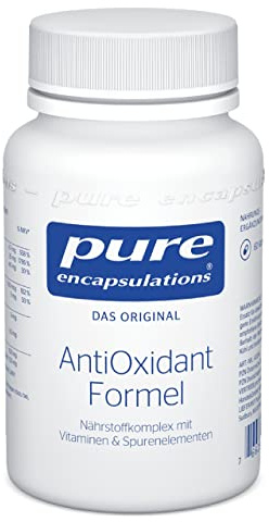 Pure Encapsulations - AntiOxidant Formel - Immunsystem unterstützen, Skincare, Antioxidativ - Vitamin C, B2, E, Zink, Selen - 120 Kapseln
