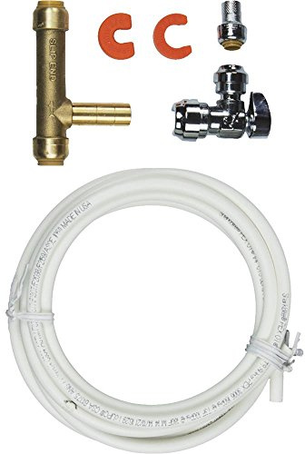 SharkBite Ice Maker Connection Kit, Push to Connect Brass Plumbing Fittings, PEX Pipe, Copper, CPVC, PE-RT, 25024