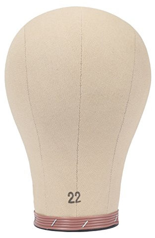Beyond Your Thoughts Mannequin Kopf Perückenkopf Dekokopf Kork Perücke Wig Head Wig Stand Canvas Block Head Wig Making 22(56cm)