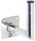 Vivanco STM WH25 Wandhalter für Aluminium Parabolantennen (Wandabstand 25 cm, Rohr) Silber