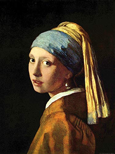 1art1 Johannes Vermeer Poster Das Mädchen Mit Dem Perlenohrring, 1665 Kunstdruck Bild 80x60 cm