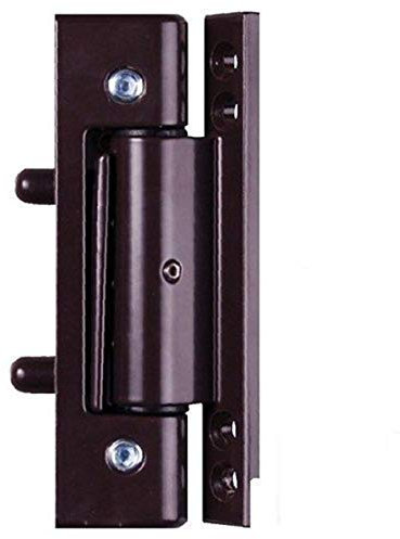 Brown uPVC Door Angled Butt Hinge - 115mm Hinge - Double Glazed Door Hinge