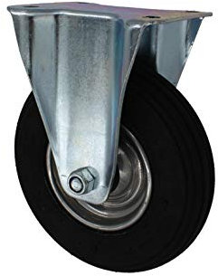 200 mm Luftberefte Transportrolle als Bockrolle TK 75 kg
