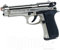 Pistola giocattolo a salve semiautomatical 92/98 nikel calibro 9mm scacciacani