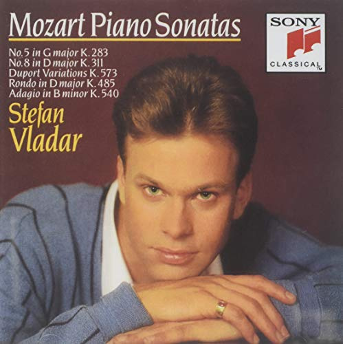 Mozart Piano Sonatas Nos 5 in G K283, No 8 in D K311, Duport in D K573, Rondo in D K485, Adagio in B minor K 540 (Sony)