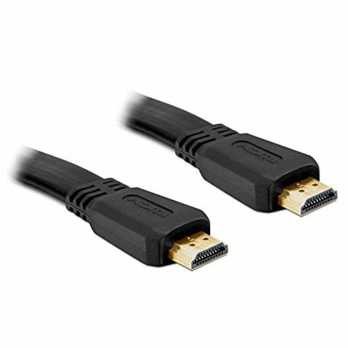 Delock Kabel High Speed HDMI mit Ethernet – HDMI A Stecker flach 1 M