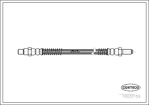 Corteco Bremsschlauch Vorderachse passend für Triumph Spitfire | 19032159