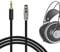 GEEKRIA Apollo Braided Nylon Upgrade Audio Cable Compatible with AKG K702 K271 Headphones, 3.5mm to XLR Replacement Headphones Cord for Hi-Resolution Audiophile, HiFi Headset (4.9ft/1.5m)