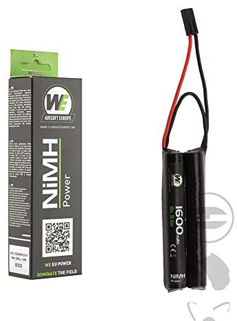 Batterie WE Airsoft Mini 9.6 V/1600 Mah NIMH 2 éléments.