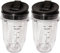 Blendin 18 Ounce Small Cup Jar with Sip N Seal Lids - Replacement Cup Compatible with Nutri Ninja Auto-iQ 1000w Series and Duo Blenders - Premium Blender Cups Replacement (2 Pack)