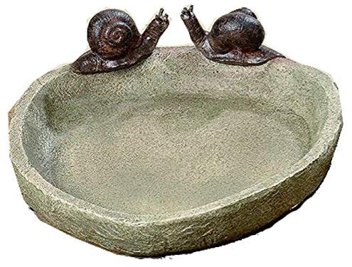 BOLTZE Vogeltränke D21cm braun Kunstharz (Schnecken)