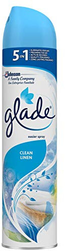 Glade Aerosol Clean Linen Air Freshener 300ml, Pack of 6