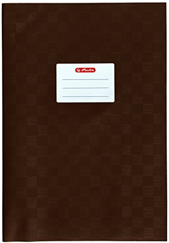 Herlitz 5204086 Hefthülle A4 Baststruktur, 25 Stück, braun
