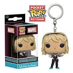 Funko - Porte Clé Marvel - Spider-Gwen Unmasked Exclu Pocket Pop 4cm - 0849803096953