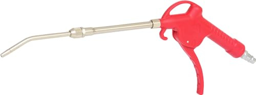 KS Tools Teleskop-Druckluftpistole 515.1907 I 6,3 Bar, 90 dBA I Ausblaspistole mit 90-190mm / 360° ausziehbarer Düse - 1/4 NPT I Luftdruckpistole mit Aufhängefunktion