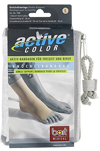 bort ActiveColor Knöchelbandage für rechts und links gleich, beige, large
