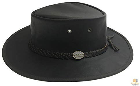 Barmah Squashy Sundowner Kangaroo Westernhut Outdoorhut Stockman (XL (60-61 cm) - schwarz)