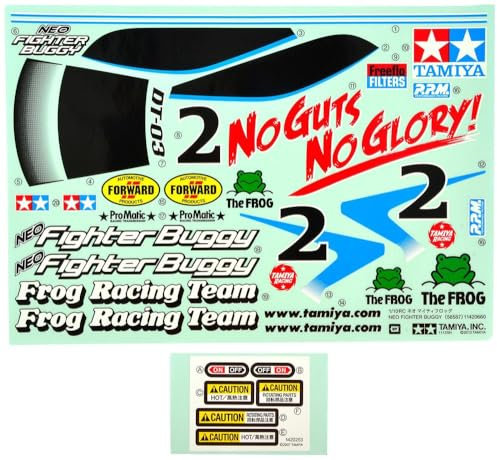 Tamiya 319495811 DT-03 Sticker Neo Fighter Buggy, Cartoon, Mehrfarbig, Medium