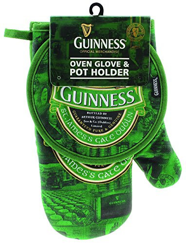 Oven Glove & Pot Holder with St. James Gate Print - Guinness Ireland Collection