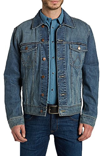Wrangler Men's Classic Jacket Jacket, Blue (Mid Stone 14v), XXX-Large