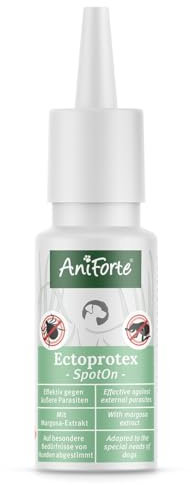 AniForte Ectoprotex Dog Margosa Extrakt Spot On für Hunde 50ml - Repellent für Hunde, erlesene Mischung aus ätherischen Ölen & Margosaextrakt