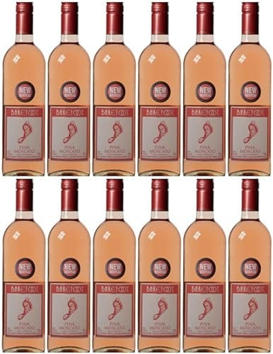 Barefoot Pink Moscato 75cl Bottle (Case of 12)
