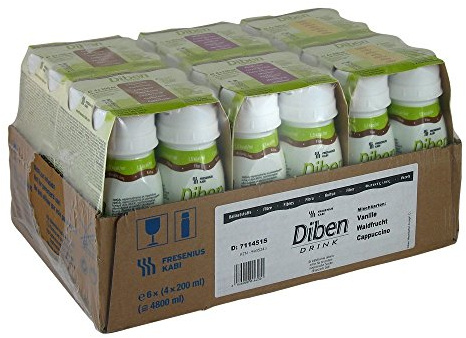Diben Drink Mischkarton 1,5 Kcal/ml, 24X200 ml