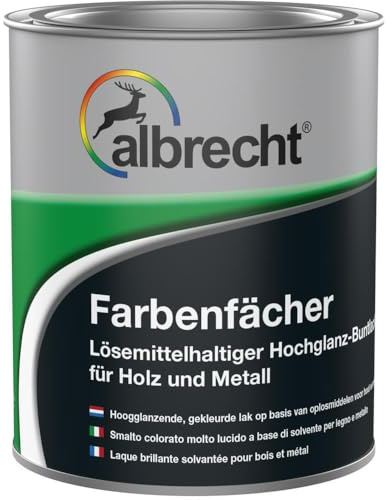 Albrecht Buntlack RAL 1021 Rapsgelb 750 ml | Hochglanz | Lösemittelhaltiger Alkydharzlack | High‑Solid Deckkraft | Für Holz, Metall, Hart‑PVC & Zink | Innen & Außen