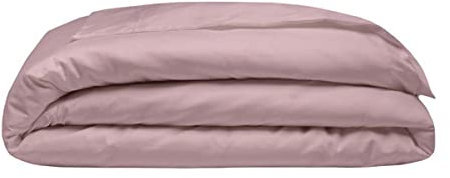 Copripiumino a 400 fili in cotone egiziano Oxford singolo per letto matrimoniale, colore rosa cipria