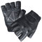 Make or Break UNISEX MEN LADIES FINGERLESS REAL LEATHER CYCLING GYM DRIVING WHEEL CHAIR GLOVES (Small, Black)