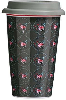 Premier Housewares Pippa Ditsy Travel Mug, Multi-Colour
