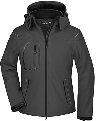 James & Nicholson Damen Jacke Softshelljacke Winter schwarz (black) Medium