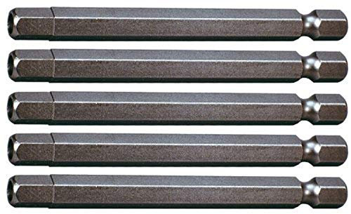 KS Tools 911.7715 - Pack e pack de 5 con punta Classic para tornillos Allen con orificio frontal (tamaño: 75 mm, 6 mm, 1/4)