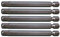 KS Tools 911.7715 - Pack e pack de 5 con punta Classic para tornillos Allen con orificio frontal (tamaño: 75 mm, 6 mm, 1/4)