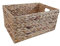 Jacinto de agua Natural Rectangular de almacenamiento cesta, large