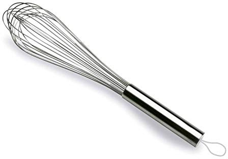 LACOR 61646 Scneebesen 45 cm, Super 12 | Aus lebensmittelechtem Edelstahl gefertigt; hohe Korrosionsbeständigkeit und Haltbarkeit im täglichen Gebrauch