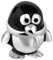 Nenalina Pinguin Silber Bead mit Emaillie schwarz in 925 Sterling Silber, auch kompatibel für alle Beads Armbänder und Halsketten, 717513-001