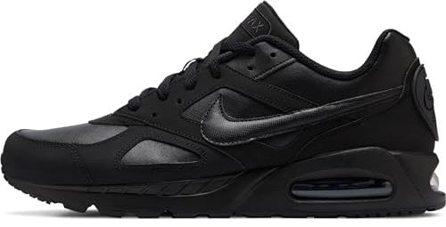 NIKE Homme Men's AIR Max IVO Leather Shoe Sneaker, Black Black Black 580520 002, 45 EU