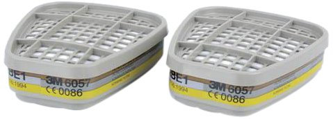 Filtri Abe1 per maschera antigas, compatibile con 3M 6057 e 3M 600 (confezione da 8), Certificato EN sicurezza