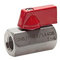 Mini rubinetti, PN 63, a sfera in acciaio inox per acqua, olio, aria compressa, carburante