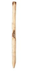 Kastanienzaun-Pfahl aus echten Kastanien-Holz im Maß 7 - 12 x 200 cm ( Stärke x Länge ) - besonders witterungsbeständig - Ideal zur Montage von: Roll-Zaun / Staketenzaun aus Edel-Kastanie