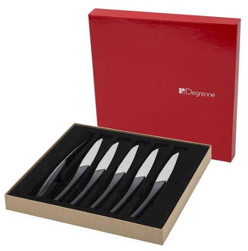Guy Degrenne – Quartz 6 Couteaux à Steak dans une boîte cadeau