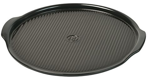 Emile Henry EH797614 Pierre à Pizza Céramique Fusain 37 x 37 cm