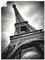 ARTLAND Wanddeko Poster & Kunstdrucke Wandposter 60 x 80 cm Frankreich Paris Architektur Eiffelturm Eisen Schwarz Weiß Q2ZC