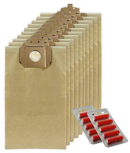 SPARES2GO Starke Staubsaugerbeutel für Taski Aero Vento 8 Plus 15 15s Baby Bora Samba Staubsauger (10 Stück + 10 Lufterfrischer)
